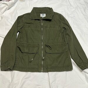 Old Navy Utility Army Jacket Coat Green Size M